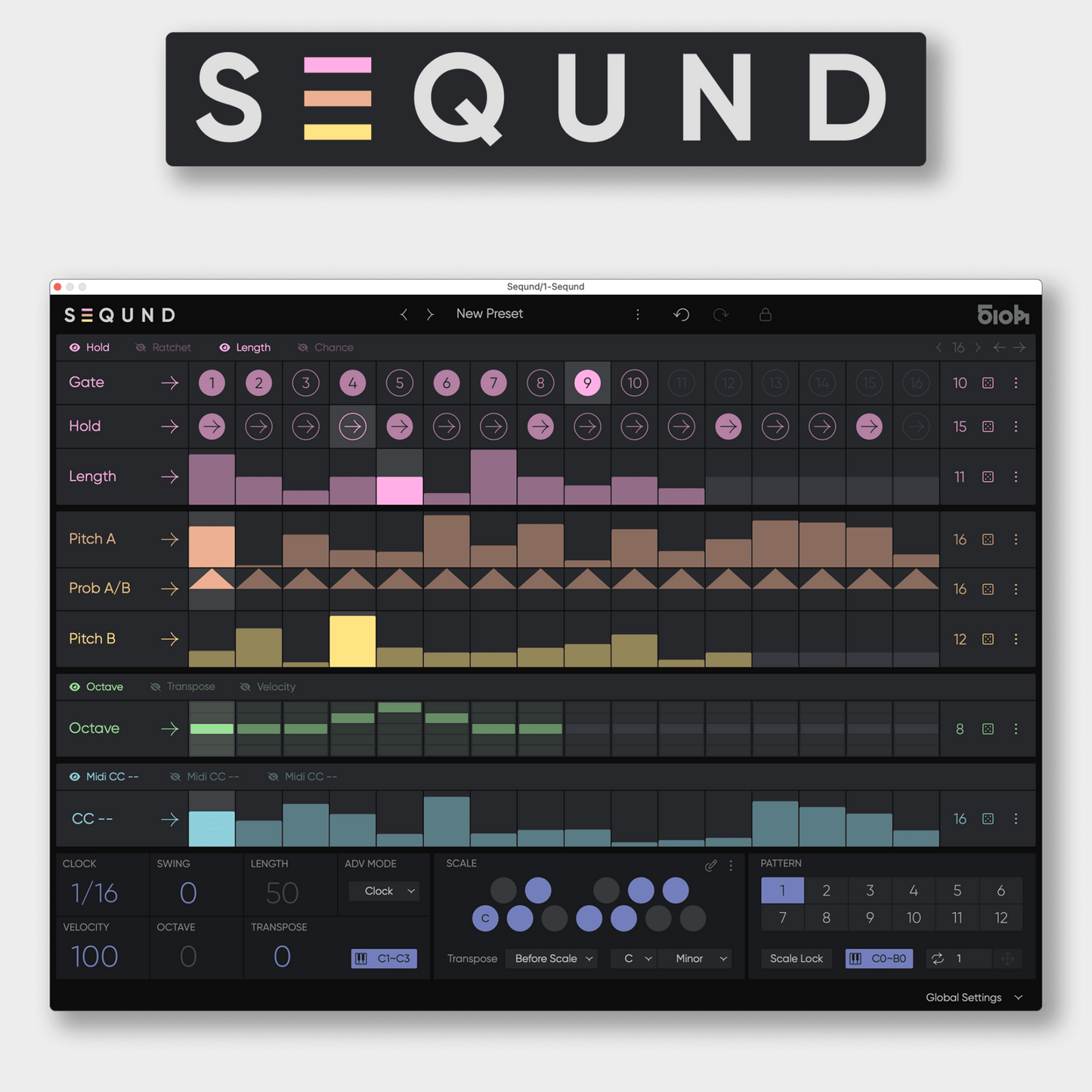 SEQUND Sequencer (AU/VST/AAX) - 510k Arts UG (haftungsbeschränkt)