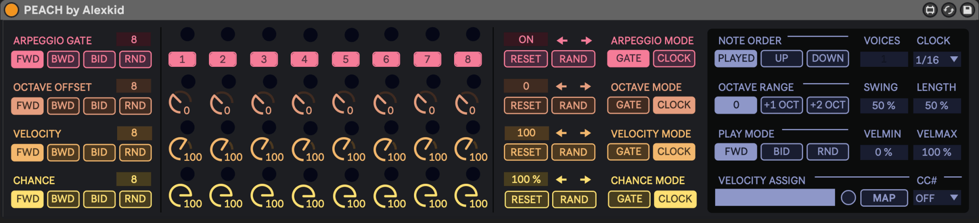Peach - Sequencer Bundle D - 510k Arts UG (haftungsbeschränkt)